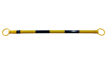 Telescopic barrier black/yellow